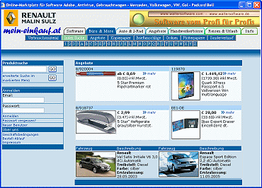 www.mein-einkauf.at - Ihr Online-Marktplatz, Software, B&uuml;robedarf, Fahrzeuge